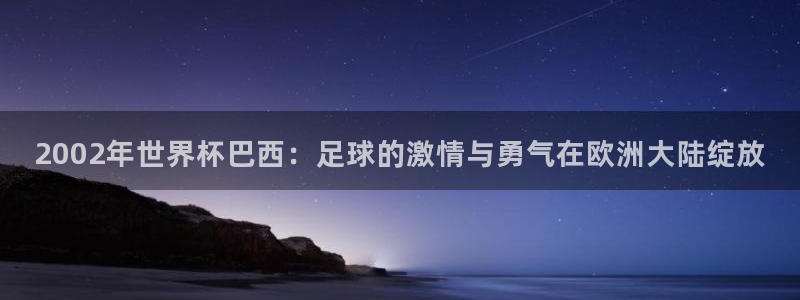 男足世界杯预选赛赛程：2002年世界杯巴西：足球的激情与勇气在欧洲大陆绽放